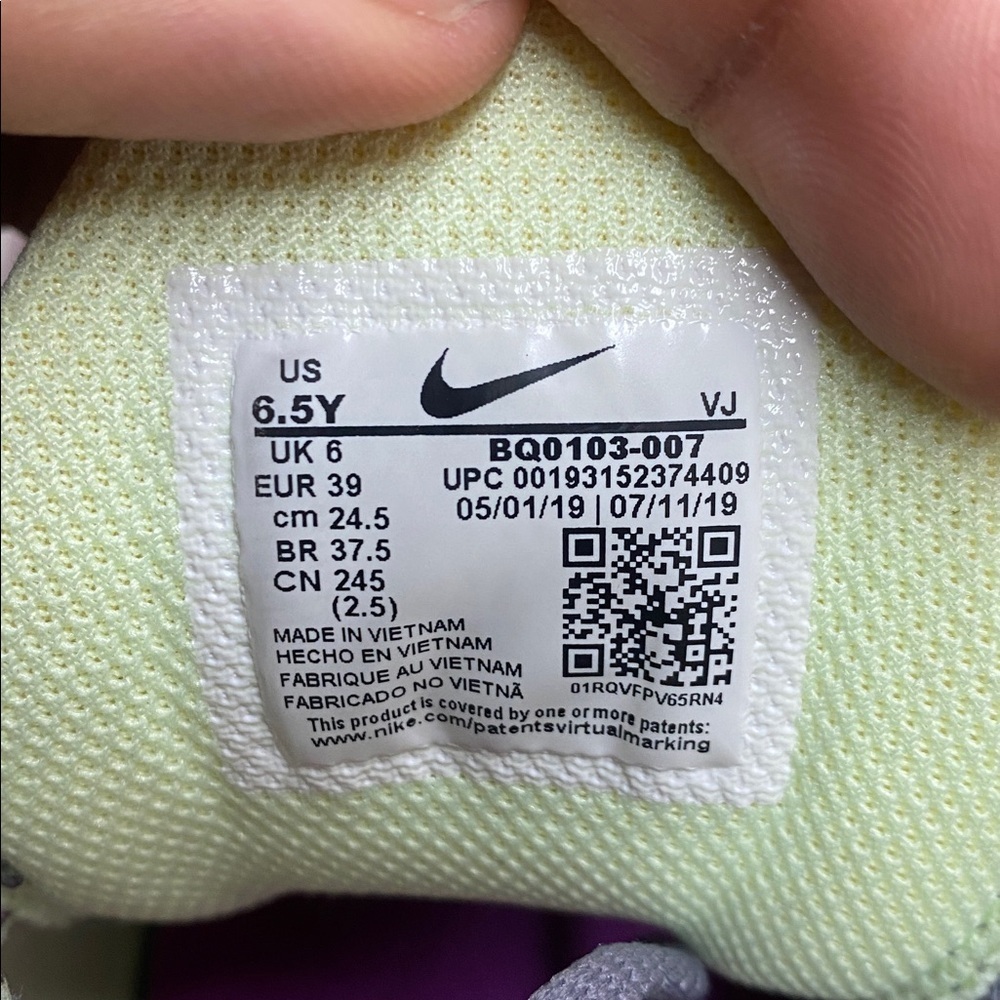 Nike Air Max 270 React Women’s Running Sneakers Gunsmoke Aurora SZ 8 BQ0103-007 - Picture 16 of 16